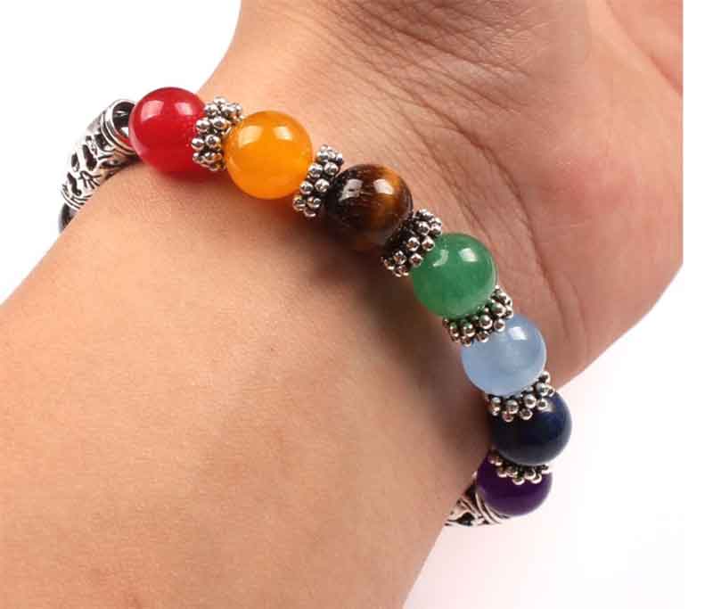 Pulsera yoga curativa 7 chacras Reiki