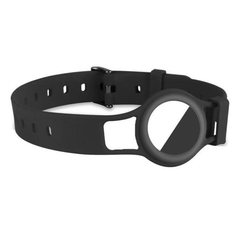 Collar de silicona rastreador de posicionamiento para mascotas, compatible con Apple.