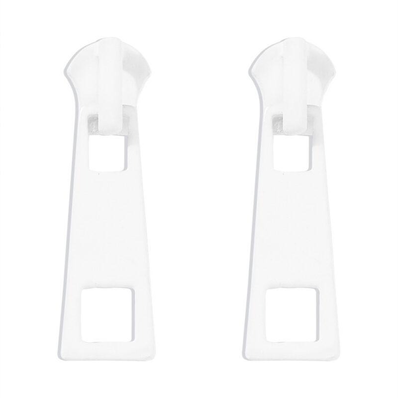 Pendientes estilo tiradores, cremallera