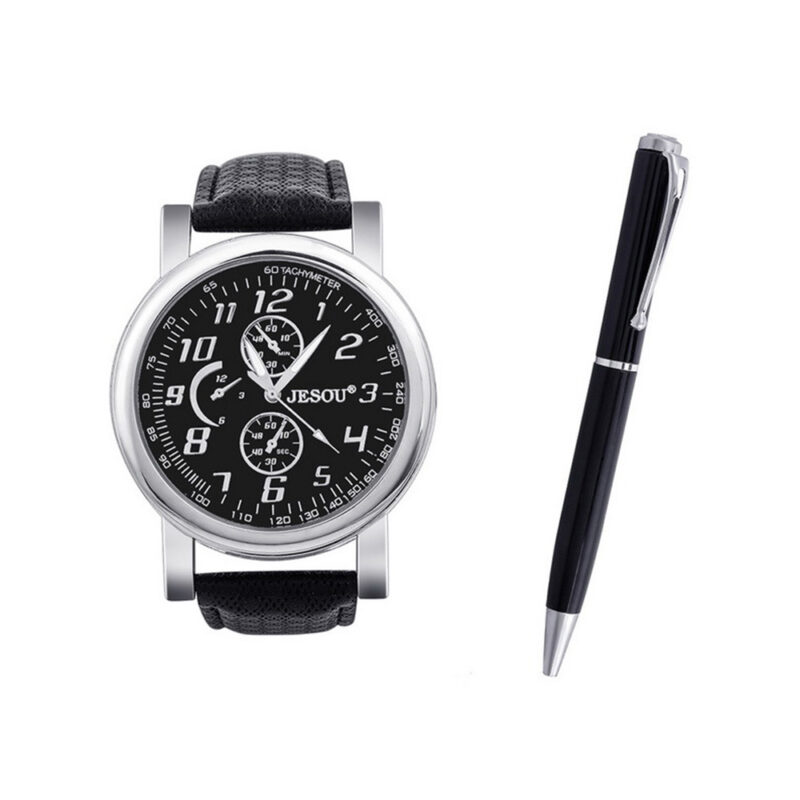 Set de reloj de cuarzo más bolígrafo