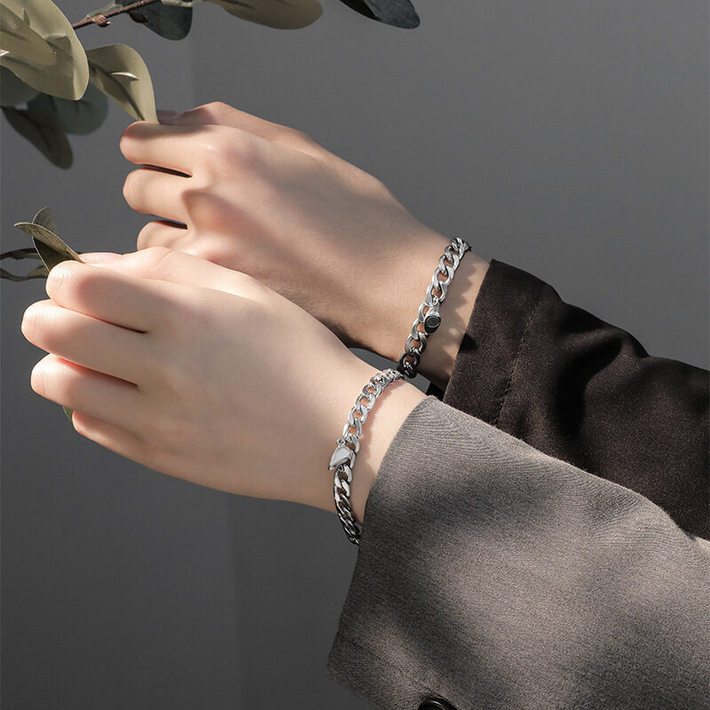 Pulseras magnética para pareja, compromiso, amistad por 2 unidades