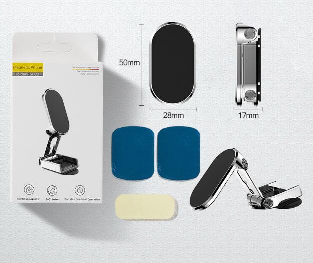 Soporte pequeño para teléfono, magnético y plegable para automóvil - Imagen 4