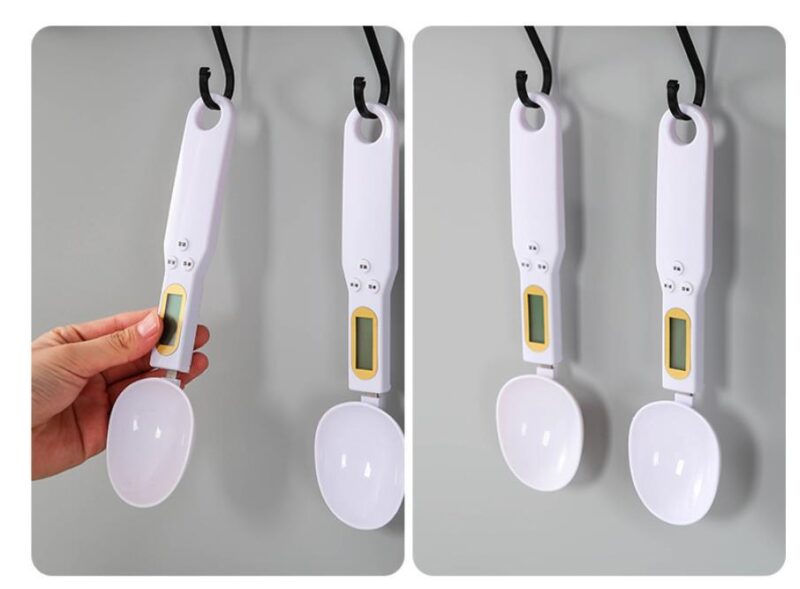 Cuchara medidora con balanza digital para cocina