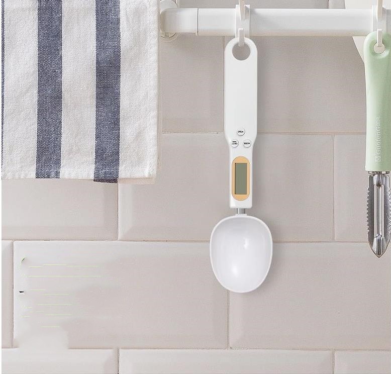 Cuchara medidora con balanza digital para cocina