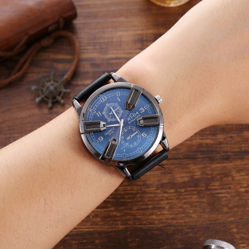 Conjunto de monedero, gafas y reloj de cuarzo