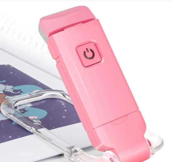 Luz LED USB recargable para lectura de libros, brillo ajustable y clip de protección para los ojos - Imagen 6