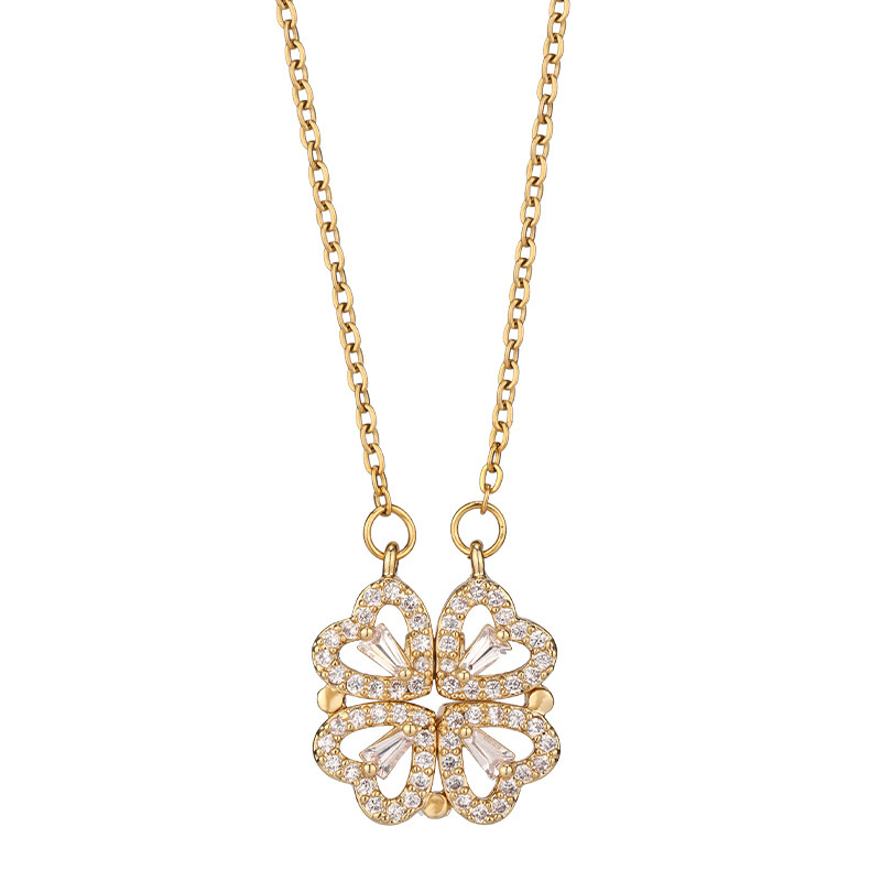 Collar con trébol de cuatro corazones - Imagen 5