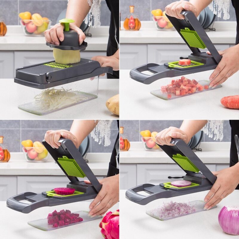 Cortador de verduras manual 12 en 1