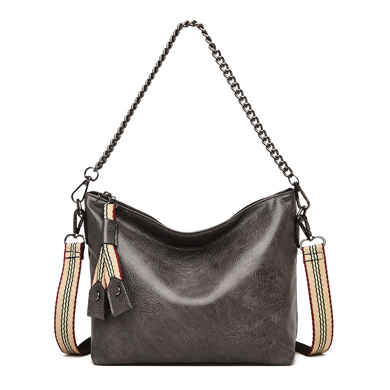 Bolso de hombro individual de cuero - Imagen 8