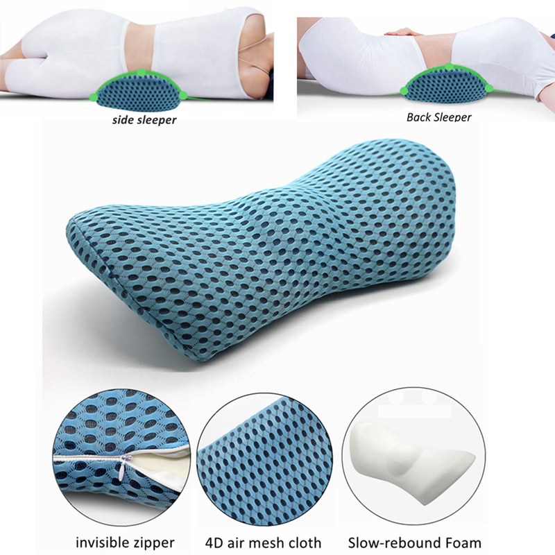 Almohada de soporte lumbar para usos en la cama, sillas y asientos de carros