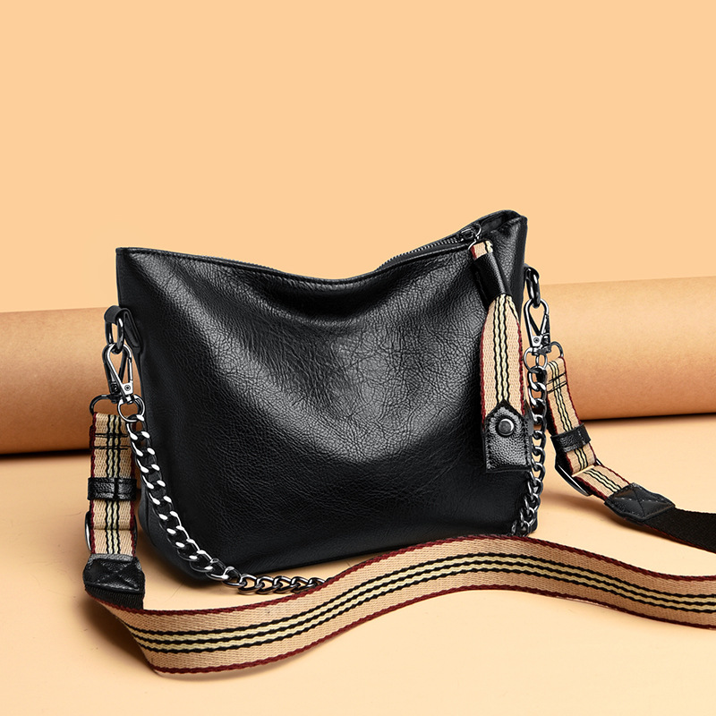 Bolso de hombro individual de cuero - Imagen 3