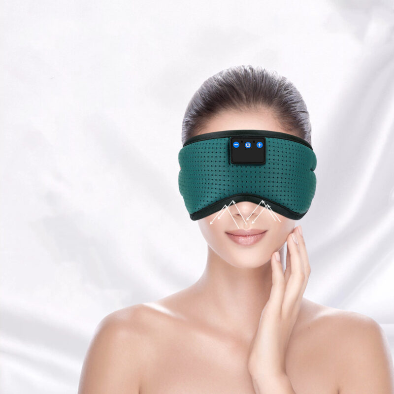 Máscara protectora para dormir con auriculares y Bluetooth 5.2